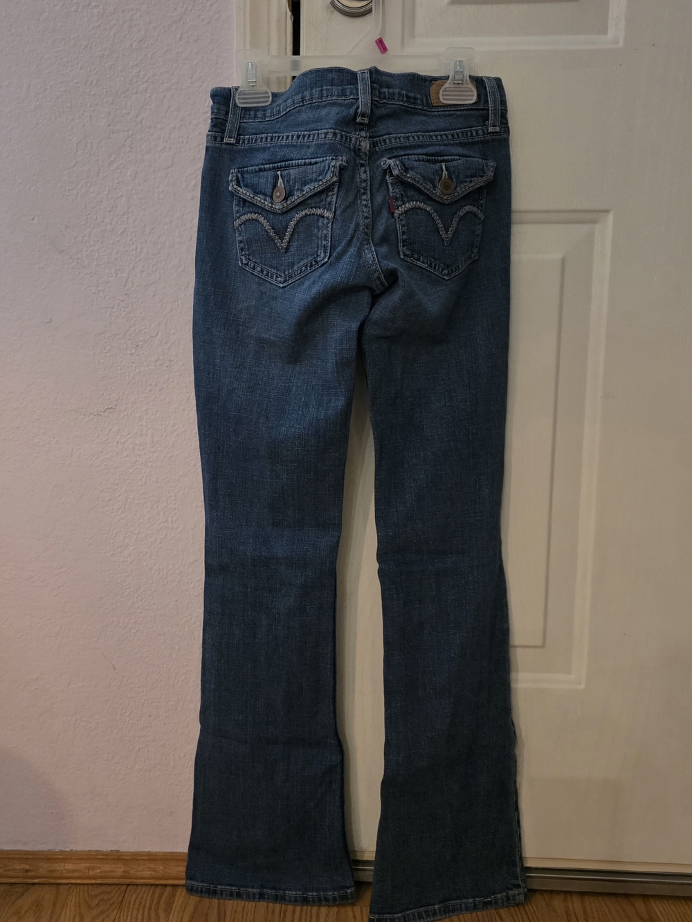 Levis 524 Size 0 Women's Dark Wash Bootcut Jeans - Stretch Denim - Picture 4 of 5